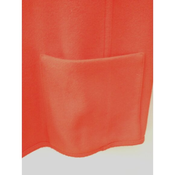 Katie Todd Women's Jacket Wool Blend Open Front Oversized Orange Poland- XL - Picture 3 of 8